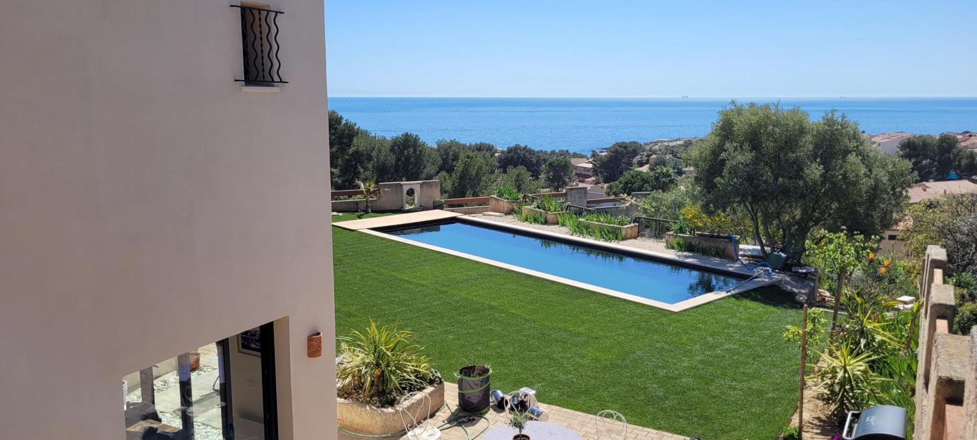 Les Cactus Bleus Bed and Breakfast Sausset-les-Pins Εξωτερικό φωτογραφία